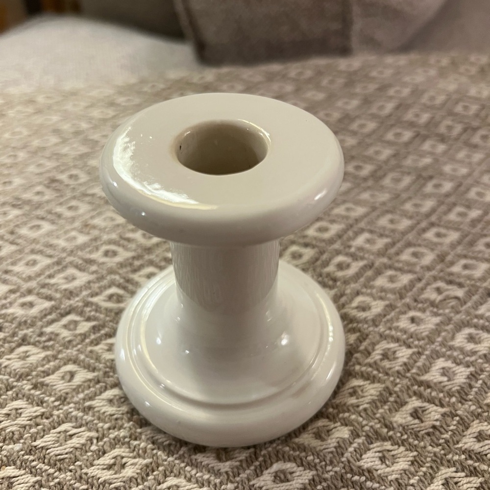 Royal Doulton White Ceramic Candle Holder